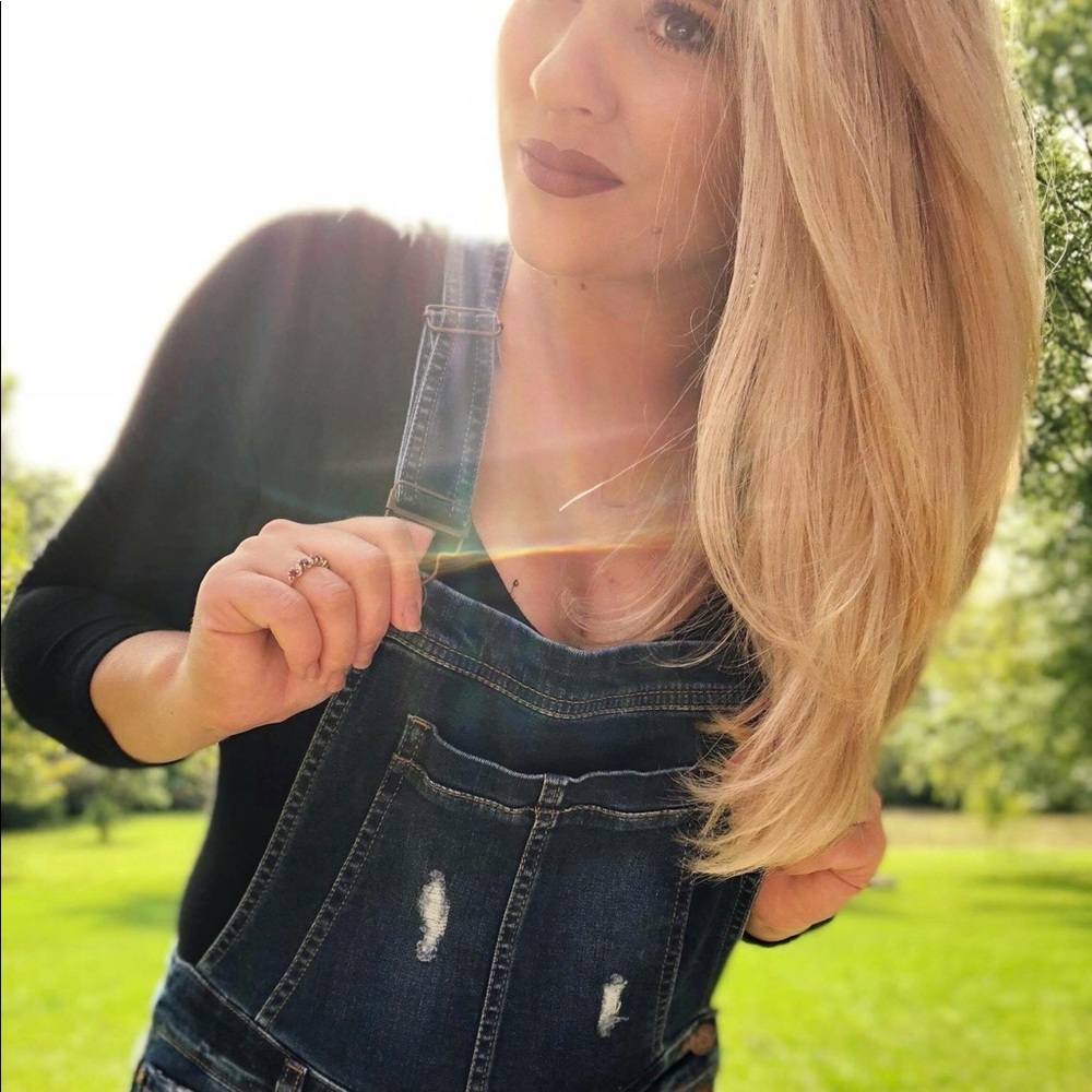 Denim overalls
